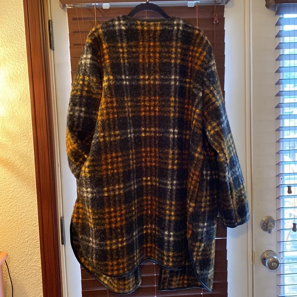 NWT Very Cozy Plaid Faux Wool Jacket - Picture 5 of 5